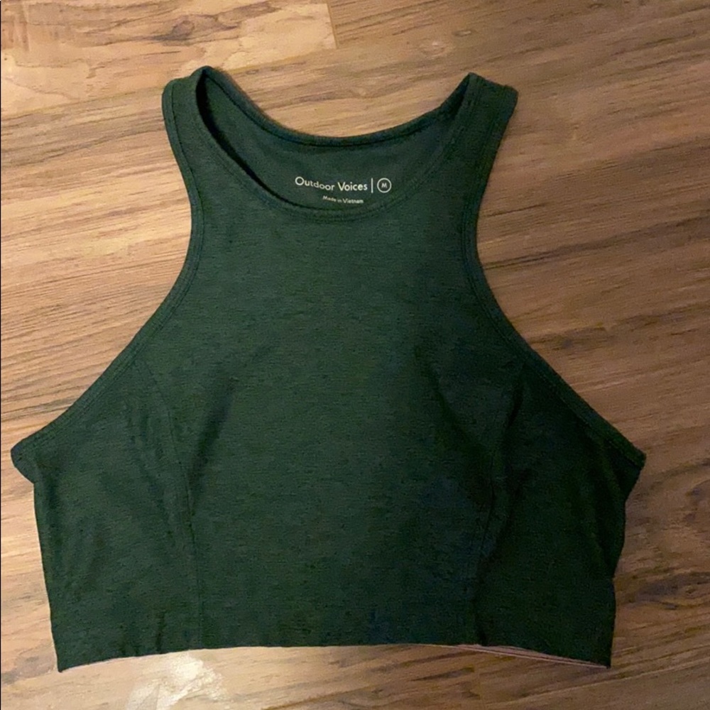 Outdoor voices hunter green Athena top